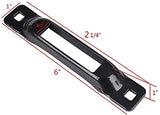 6 E-Track Single Slot Tie-Downs Mini Powder-Coated Steel Anchor Tie-Down Slots - for E-Track Ratchet/Cam Straps | Secure Motorcycles, Cargo Loads, Bikes in Trailers, Pickups, Vans, Trucks