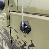 Maiker Radio Antenna Base Cover for 2007-2017 Jeep Wrangler JK (ABS, Black)
