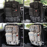 MAIKER Tactical Car Seat Back Organizer, Upgrade Tactical Vehicle Panel Organizer with 5 Detachable Molle Pouch, Universal fits for Most of Vehicle