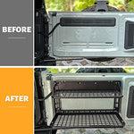MAIKER Folding Rear Tailgate Table for Ford Bronco Accessories 2021 2022 2023 2/4 Doors, Aluminum Alloy 2-Tier Camping Cargo Shelf Luggage Holder Carrier