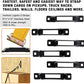 6 ranuras de amarre de ranura única E-Track Mini ranuras de amarre de anclaje de acero con recubrimiento en polvo - para correas de trinquete/leva E-Track | Asegure Motos, Cargas de Carga, Bicicletas en Remolques, Pickups, Furgonetas, Camiones