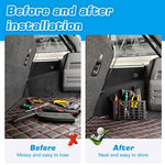 MAIKER 2 Pieces Universal Metal Car Storage Box Small Cargo Pocket Molle Panel Frame Storage System for Car Truck RV Boat Home Storage, Black