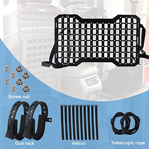 Tactical Rigid Molle Insert Panels for Vehicles Car Seat Back Organizer Rifle Gun Rack Tactical Modular Storage Platform (2pcs, 21.6" H x 13" W)