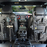 MAIKER Tactical Rigid Molle Insert Panels for Vehicles Car Seat Back Organizer Rifle Gun Rack Tactical Modular Storage Platform (2pcs, 21.6" H x 13" W)