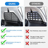 AL4X4 Modular Storage Panel System Rear Window Molle Panel with 4 Storage Bag and 10 Fastening Tape for Toyota 4Runner 2010-2020, 17.6 x 17.1 x4