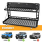 Folding Rear Tailgate Table Aluminum Alloy 2-Tier Camping Cargo Shelf Luggage Holder Carrier Molle Panel (21-23 Ford Bronco 2/4 Doors)