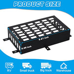 MAIKER 2 Pieces Universal Metal Car Storage Box Small Cargo Pocket Molle Panel Frame Storage System for Car Truck RV Boat Home Storage, Black
