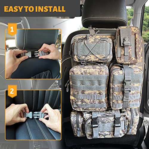 MAIKER Tactical Car Seat Back Organizer, Upgrade Tactical Vehicle