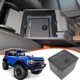 Center Console Lock Box Armrest Security Storage Organizer with 3 Digit Combo, Insert Vault Password Lock Safe Box for Ford Bronco 2021 2022 2/4 Door Interior Security Accessories