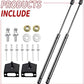 2Pcs Front Hood Lift Support Struts Gas Charged Shocks (07-17 Jeep Wrangler JK)