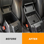 Center Console Lock Box Armrest Security Storage Organizer with 3 Digit Combo, Insert Vault Password Lock Safe Box for Ford Bronco 2021 2022 2/4 Door Interior Security Accessories
