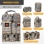 MAIKER Tactical Car Seat Back Organizer, Upgrade Tactical Vehicle Panel Organizer with 5 Detachable Molle Pouch, Universal fits for Most of Vehicle