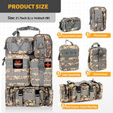 MAIKER Tactical Car Seat Back Organizer, Upgrade Tactical Vehicle Panel Organizer with 5 Detachable Molle Pouch, Universal fits for Most of Vehicle