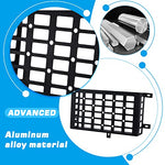 MAIKER 2 Pieces Universal Metal Car Storage Box Small Cargo Pocket Molle Panel Frame Storage System for Car Truck RV Boat Home Storage, Black