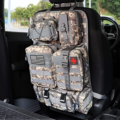 Dog Car Seat Cover OneTigris Car Seat Back Organizer, Tactical