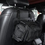 AL4X4 Two sets Tactical Rigid Molle Aluminum Insert Panel with Multifunctional Storage Bag,Medical First Aid Utility Pouch,Water Cup Bag Modular Platform and 20 Fastening Tape for Jeep,SUV,Car, 2