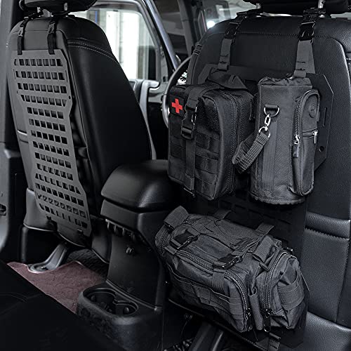 Truck Seat Back Organizer Tactical MOLLE Car Cover Vehicle Panel Storage  Bag