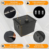 Center Console Lock Box Armrest Security Storage Organizer with 3 Digit Combo, Insert Vault Password Lock Safe Box for Ford Bronco 2021 2022 2/4 Door Interior Security Accessories