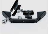 MAIKER Black A-Pillar Grab Handle Equipped with Phone Holder, Adding a Extended Ball Head can Expand Various Navigation Equipment for Jeep Wrangler JL 2018+, Aluminum Alloy