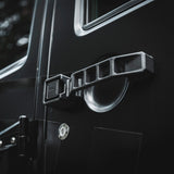 MAIKER Front/Rear Driver/Passenger Side Tailgate Door Handles for 2007-2017 Jeep Wrangler JK & Unlimited 4 Door 5pcs/set(Plastic)