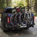 MAIKER Truck Bike Tailgate Pad for 5 Mountain Bikes with Anti-Theft Lock and Secure Bike Straps, Great for 5 Bicycles, 53" Long