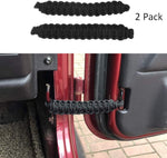 Maiker Fits for Jeep Wrangler | Paracord Door Limiting Straps CJ YJ TJ JK | 550 Pound Strength Durable Swing Limiter Restrictor Pair (2 Pieces,Black)