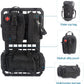 MAIKER Two sets Tactical Rigid Molle Aluminum Insert Panel with Multifunctional Storage Bag and 20 Fastening Tape for Jeep,SUV,Car