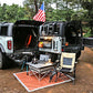 Folding Rear Tailgate Table Aluminum Alloy 2-Tier Camping Cargo Shelf Luggage Holder Carrier Molle Panel (21-23 Ford Bronco 2/4 Doors)