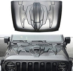 MAIKER Replacement Hood Heat Dispersion for 2018-2020 Jeep Wrangler JL JLU 2020 Gladiator JT 2/4 Door (Mechanical Armor Style)