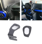 MAIKER CB Mic Mount/Passenger Grab Bar Microphone Holder/Handheld CB Microphone Mounting Bracket Fits for Jeep Wrangler JK 2011-2018