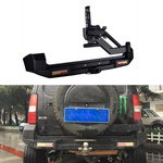 4x4 Rear Bumper for Suzuki Jimny bull bar with tire rack and led light
