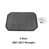 Miker Top Sunshade Mesh Car Cover Roof UV Proof Protection Net for Jeep Wrangler JK 2&4 Door
