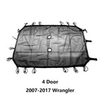 Miker Top Sunshade Mesh Car Cover Roof UV Proof Protection Net for Jeep Wrangler JK 2&4 Door